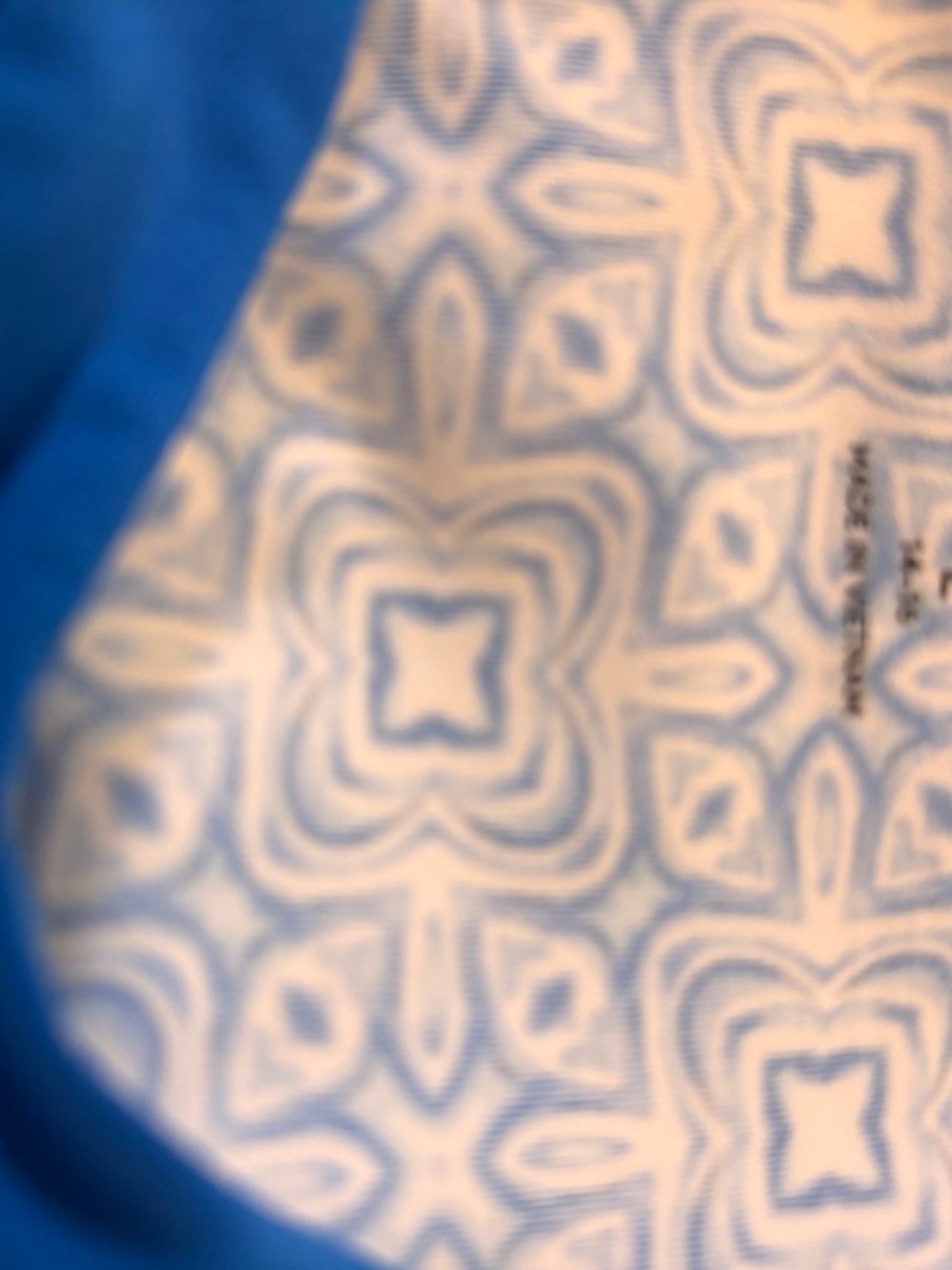 Aqua Blue Lands’ End Dress with Contrasting Trim - Picture 4 of 5
